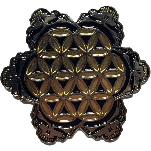Flower of Life Stealie Pin